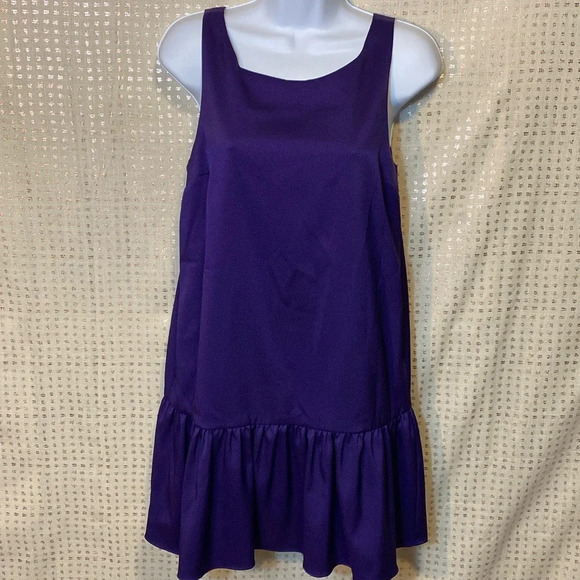 BCBGeneration Amethyst Drop Waist Mini Dress with Low Back - Picture 3 of 10